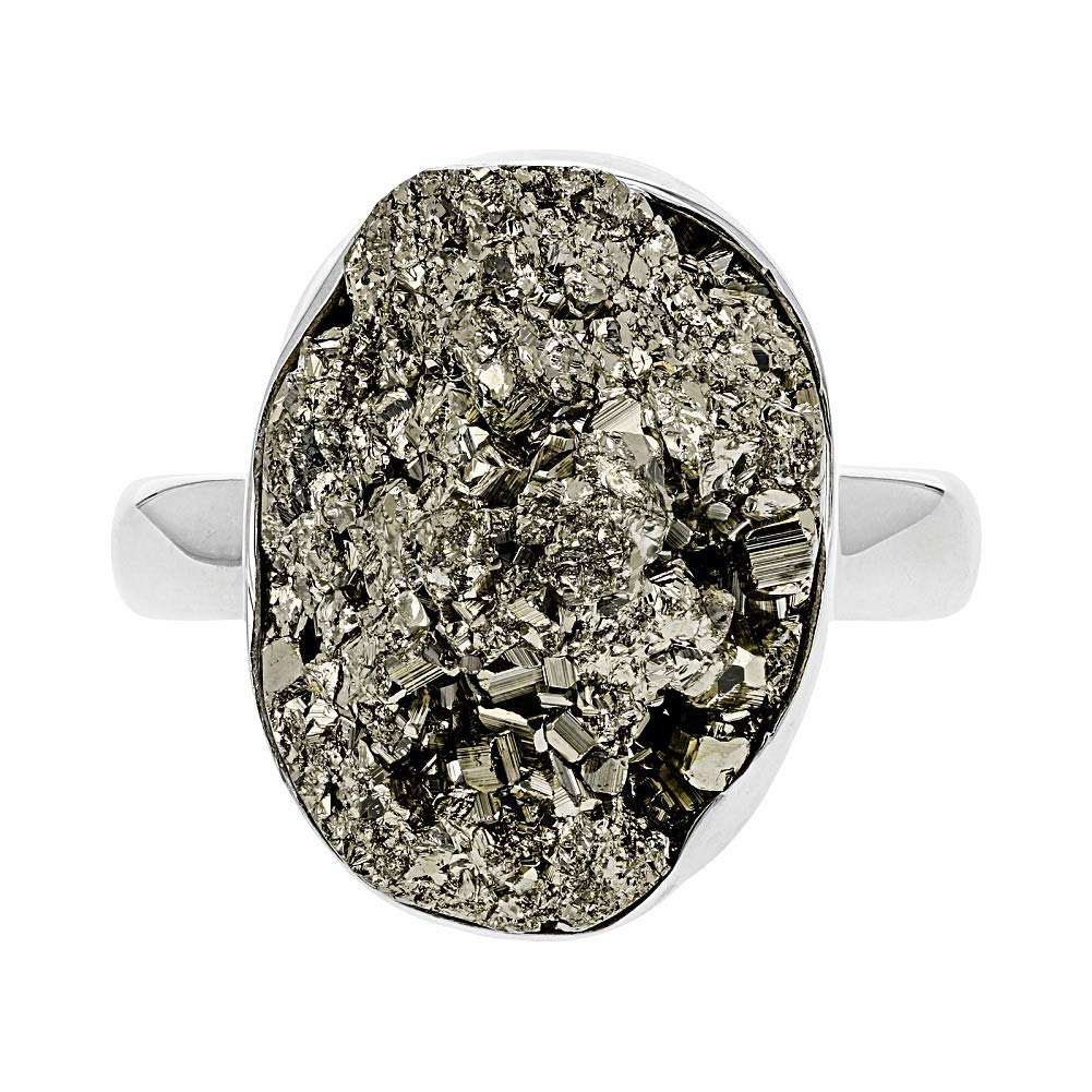 Pyrite adjustable ring