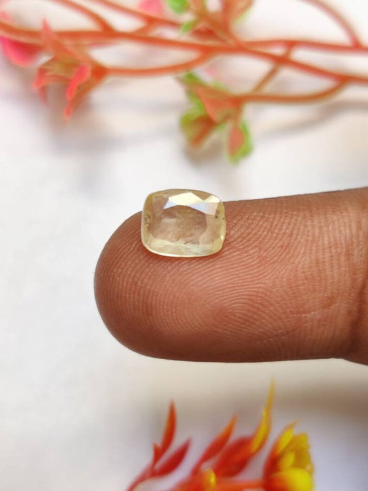 5.25  Carat Natural Sapphire Pukhraj Loose Stone