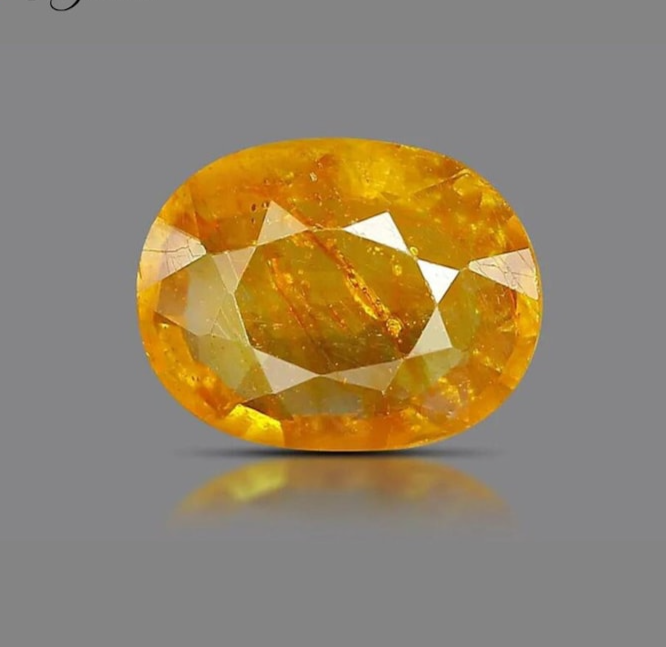 7.25 Carat Natural Sapphire Pukhraj Loose Stone