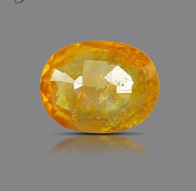 7.25 Carat Natural Sapphire Pukhraj Loose Stone