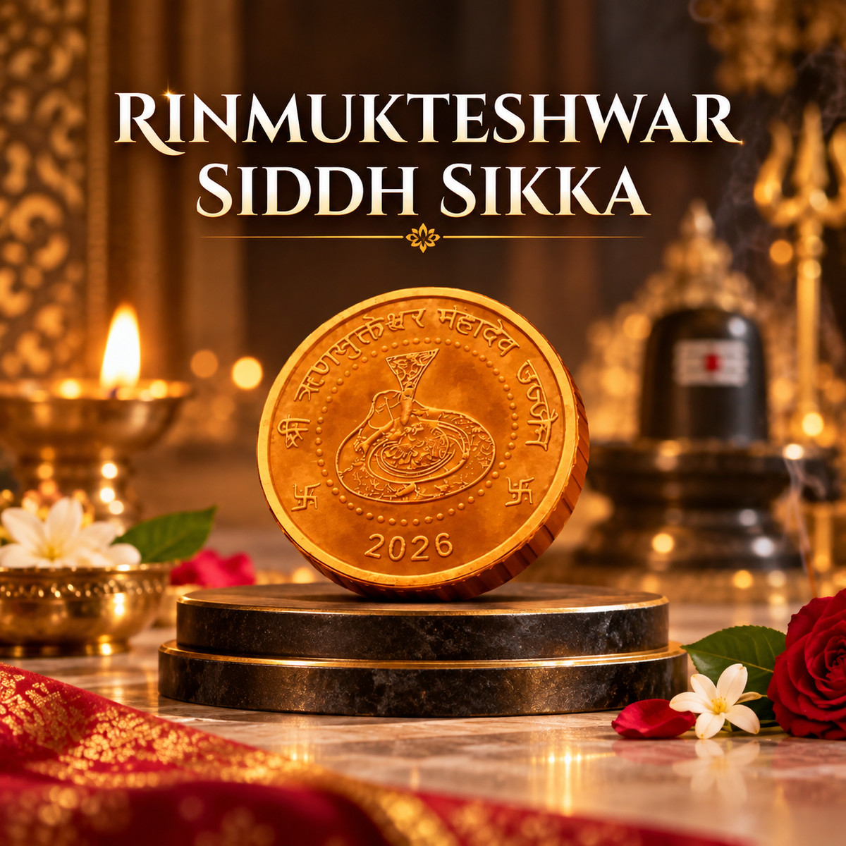 Rinmukteshwar Siddh Coin/Sikka | Blessed At Rinmukteshwar Temple, Ujjain