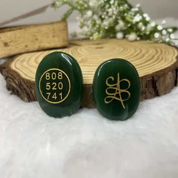 Zibu Coin Original Green Aventurine Stone